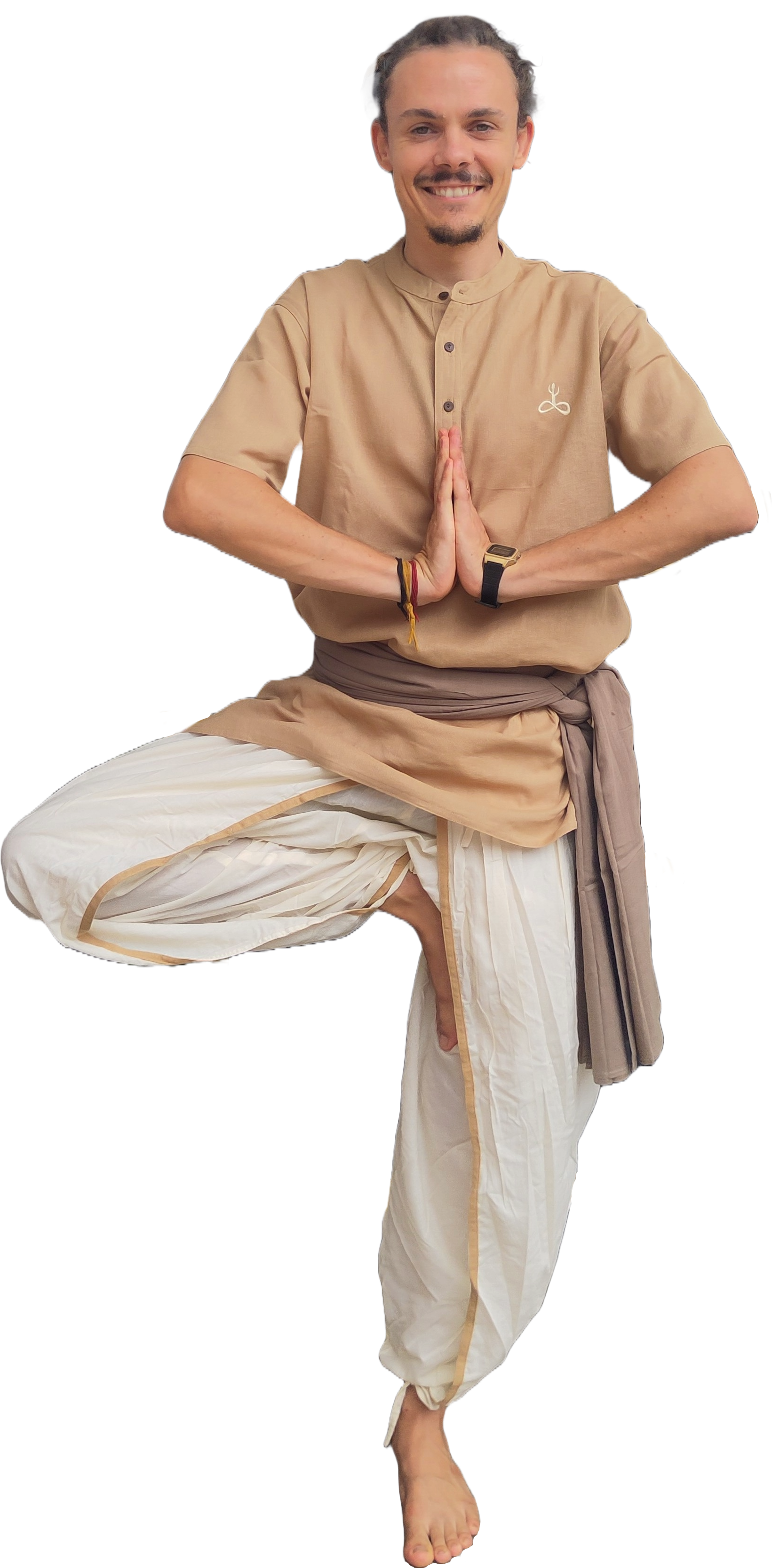 Nico Schlager practicing yoga